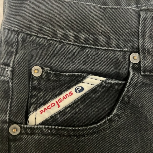 Paco Jean Company, 5-Pocket, Distressed, Ankle Jeans, Charcoal Black, Size 29x30 - Picture 7 of 11